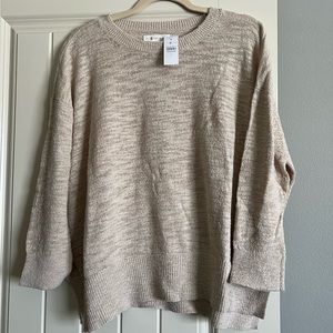 NWT Oatmeal Lightweight Sweater